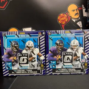 (RTB#9) (2) 2025 Panini Optic Donruss Mega  Football Box. (32 Random Team Break)