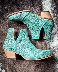 High Mesa Booties in Turquoise by Myra Bag