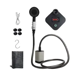 Outdoor Rechargeable Shower Head Pump - USB Rechargeable, Compact & Portable Design for Camping, Hiking, and Outdoor Activities