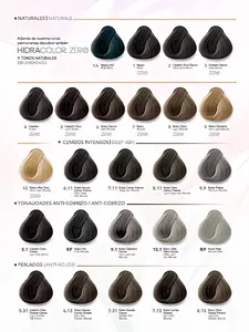 HidraColor Hair Coloring Naturales, Cenizos, Anticobrizos, Perlados. Cream Tinte Cabello Hair Dye 3.04 fl oz 90 mL Haircare