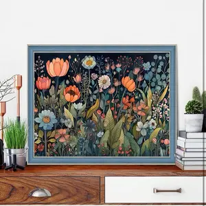 Diamond Painting Kits for Adults, Flower 5D Diamond Art Kits for Beginner DIY Full Drill Diamond Dots Crystal Craft Kits for Home Wall Decor Gifts 11.8x15.7 inch