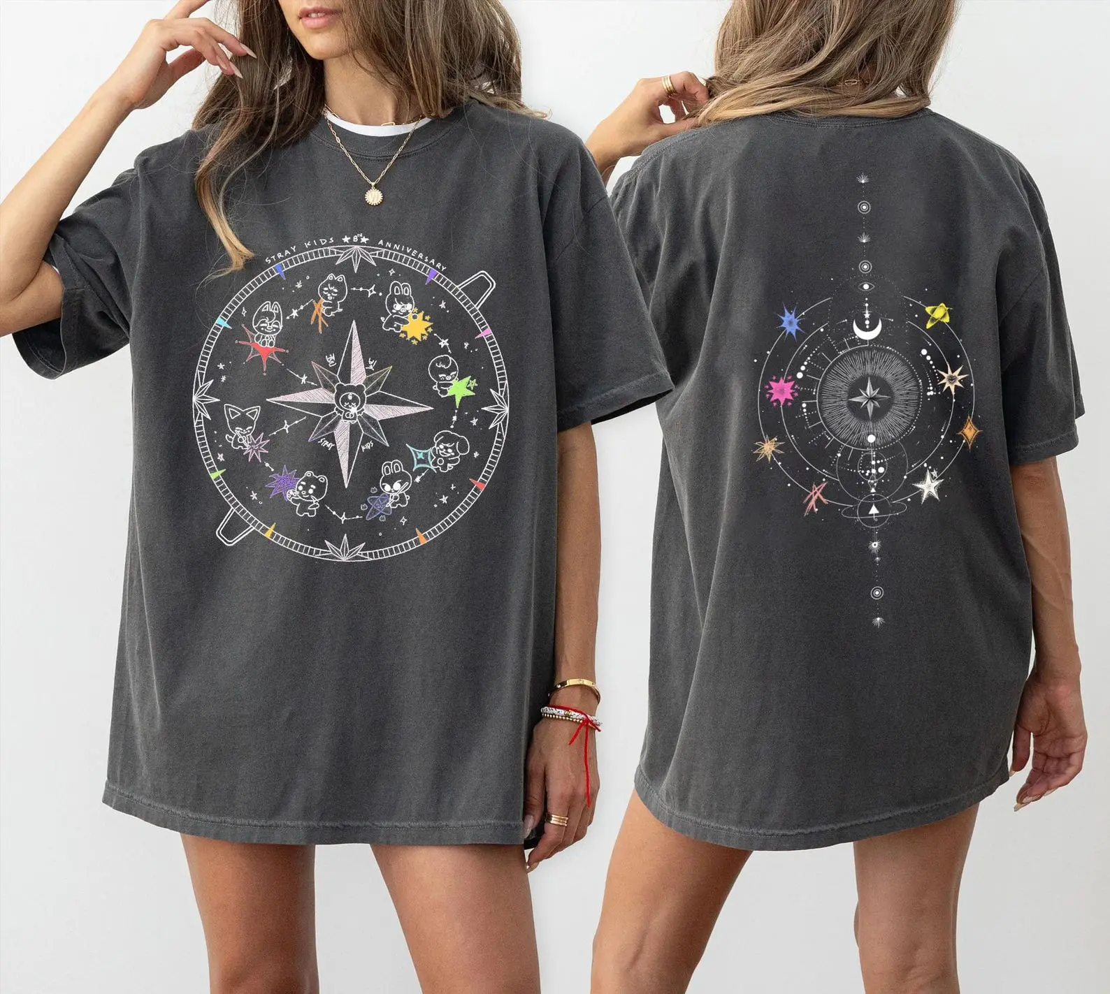 SKZ This & That Retro Hoodie Sweatshirt T-shirt World Tour, This and That Kpop Boy Band Shirt