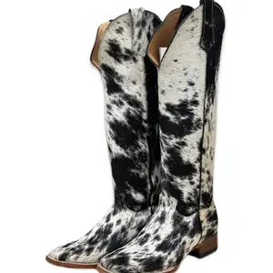LORENA COWHIDE TALL WOMEN BOOTS