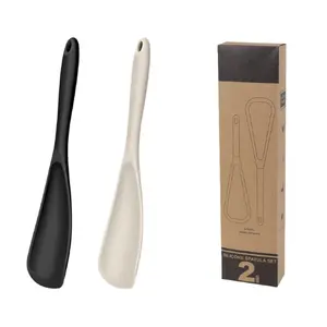 Two-Piece Cooking Spoons Set for Non-Stick Pots, Multi-Functional Scoop Spoon, BPA-Free One-Piece Design, Ideal for Scraping, Serving, and Stirring
