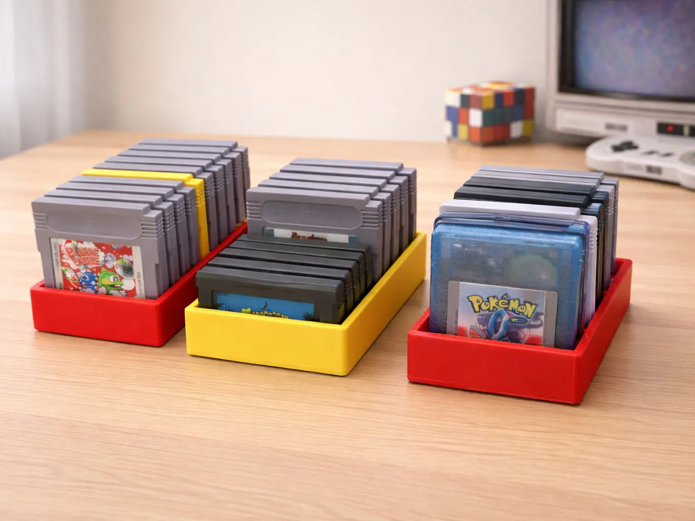 Game Boy Cartridge Holder – 10 Slot Organizer for GB, GBC & GBA