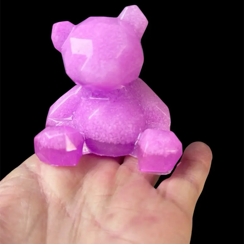 Resin TeddyBear Statue, Cute Desktop Decor for Home Office Shelf Display