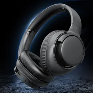 MOKATA Immersive Bass Over-Ear Noise Isolating Headphones with Microphone, Lightweight Foldable Portable, Hands-Free Calling Stereo Headset for Gaming PC Mobile Phones Black