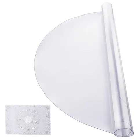 【Fallpicks】VEVOR Fitted Table Cover, 42x42in 2.0mm Thick Non-Slip PVC Mat, All Seasons High Temperature Resistant Protector for Wooden-Textured Tops, Airbubble Smooth, Waterproof, Blocks Scratches-Stains, Quick Wipe-Ups Kitchen Shield