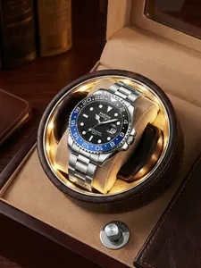 Men's Quartz Watch, Waterproof Business Style, Luminous Dial, Rotatable Bezel, Timepiece for Men, Mark Fairwhale Model Fw-5140