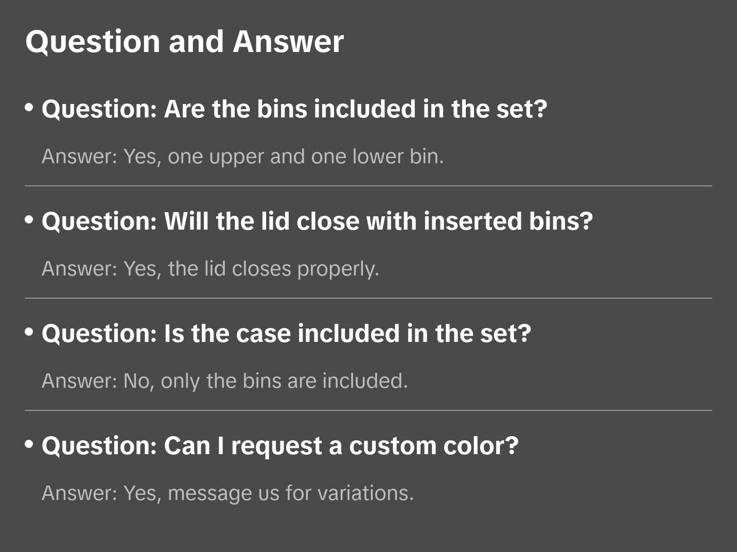 Dewalt Deep Pro Organizer Compatible Large Nesting Bin Set - Black
