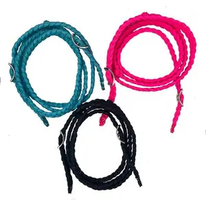 Jerry Beagley Nylon Braided Pony Roping Reins- Assorted