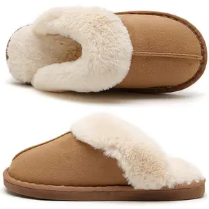 2026 New Mens and Womens Slippers with Memory Foam Fluffy Soft Warm Slip On House Slippers Anti-Skid Cozy Plush for Indoor Outdoor