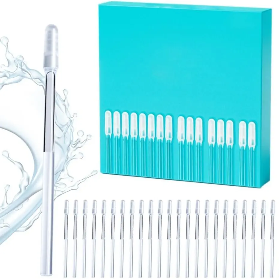 Earwax Removal Adhesive Swabs, Sticky Ear Cleaners Tools, Earwax Remover Sticks, 2026 Upgraded Sticky Ear Cleaning Stick, Gentle, Visible Ear Care, Reusable Soft, Portable Ear Pick for Kids and Adults, Earwax Cleaning Kit