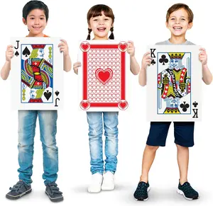 Jumbo Giant Poker Playing Cards Deck - 10.5"es X 14.5"es - Extra Large Card Set with 2 Jokers - Huge Casino Game Cards for Kids and Adults - Oversize Poker Party Decorations - 1 Pack