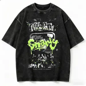 Vintage Graphic 200g 100% Cotton Katseye Gnarly T-Shirt Eyekon Kpop Fan Merch Unisex Y2K 90s Tee Retro Korean Idol Aesthetic Streetwear Gift for Her Him Crew Neck Soft