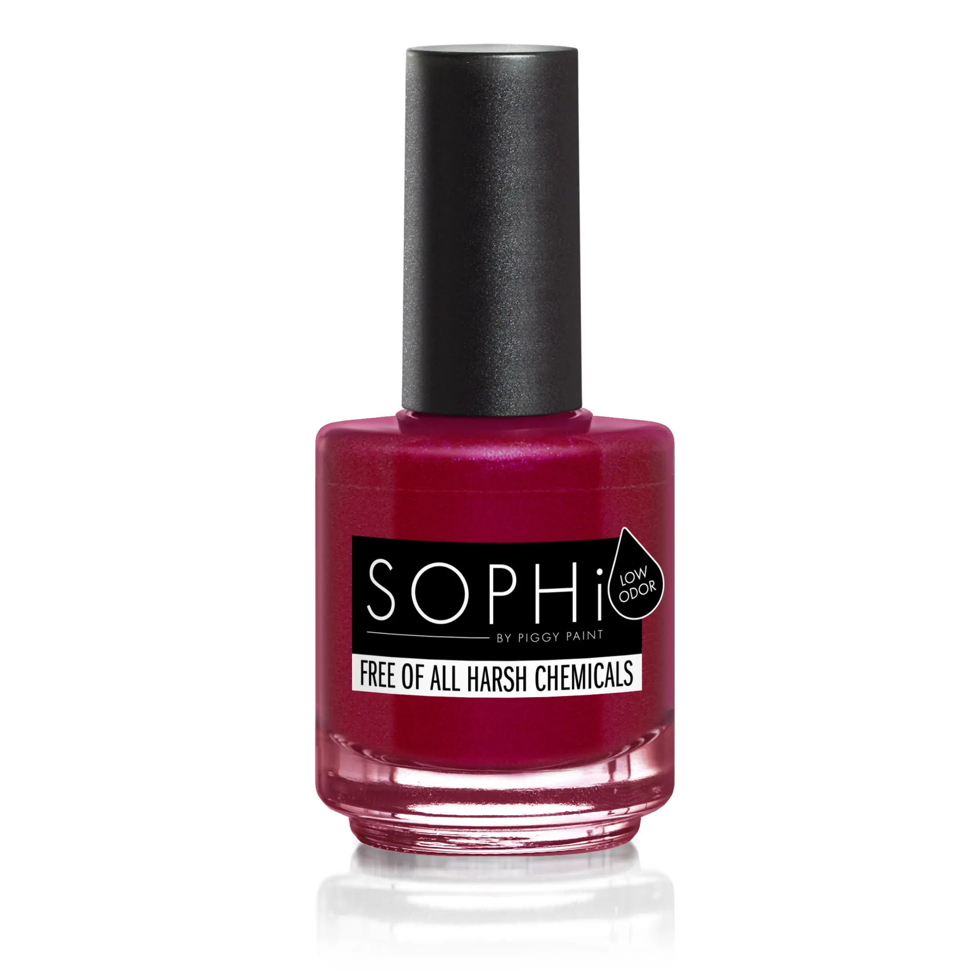 SOPHi Out of the Cellar Shimmer Merlot Red Shimmer Gel Nail Polish, Non-Toxic, Vegan, Cruelty-Free, Pregnancy-Safe, 0.5 fl oz (15 ml)