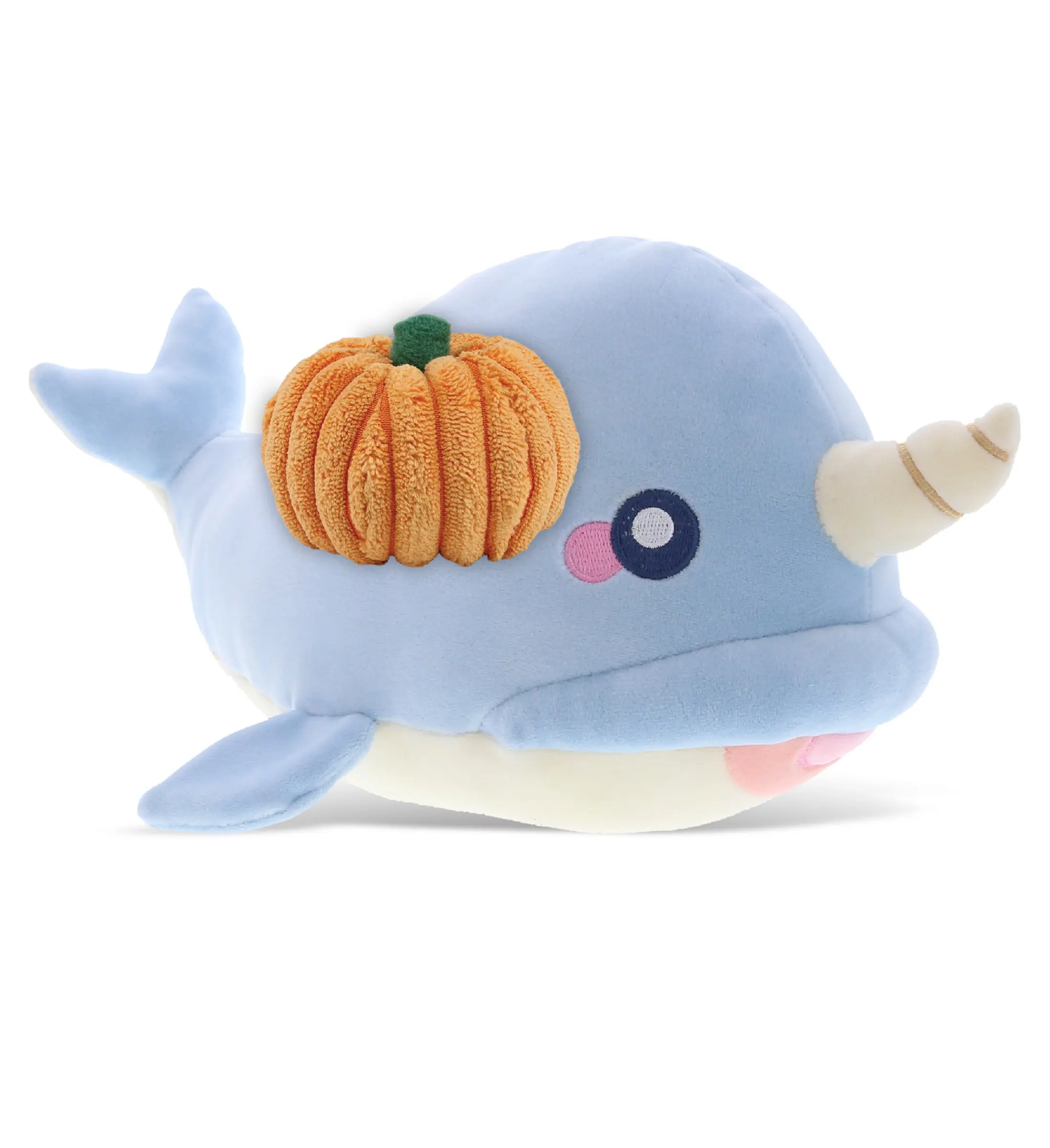 PLUSH PUMPKIN - BABY SOFT PLUSH - BLUE NARWHAL