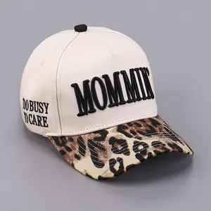 Mommin Trucker Hat For Women Embroidered Mom Baseball Cap Adjustable Vintage Canvas Casual Style