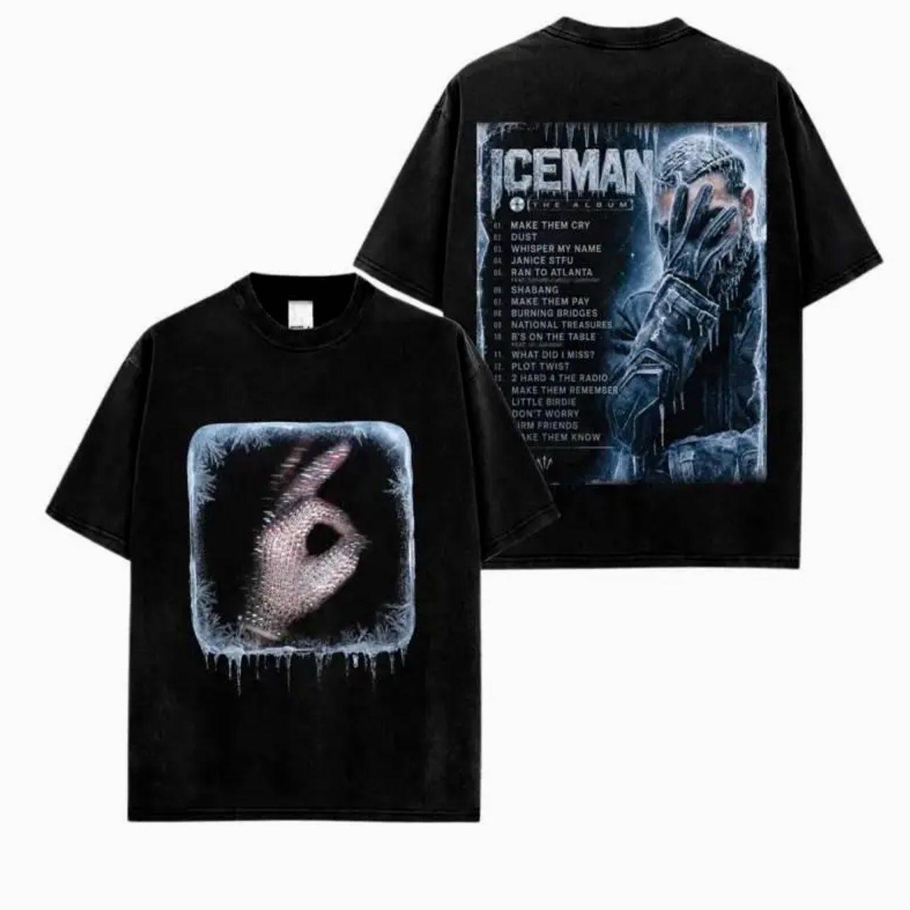❄️ Iceman HIT Album 2026#7 Graphic T-Shirt – Vintage Rap Style Distressed Tee, Hip Hop Streetwear Shirt, Y2K Oversized Cotton Tee, Urban Music Aesthetic Graphic Top, Soft Breathable Casual Outfit, TikTok Trend Style, Gift for Men & Women