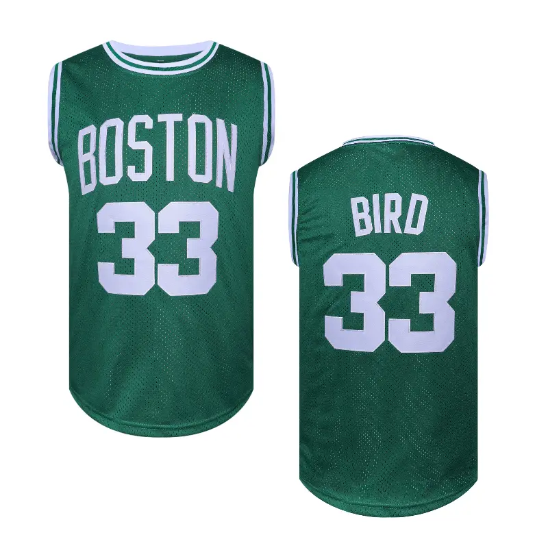 Men's Boston basketball jersey, round neck, breathable and quick-drying, retro jersey, sleeveless vest, casual sportswear Athletic Active Tops