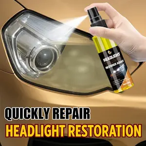 Car Headlight Restoration Kit, Scratches Removal & Clean-Up Solution, Headlight Polishing Agent, Durable Headlamp Care Essentials for Auto Maintenance