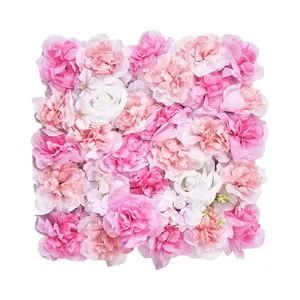 VEVOR 3D Flower Wall Panel 12 PCS 15x15 in Artificial Floral Mat for Wedding Privacy