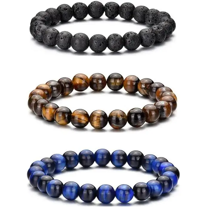 3,lava rock,tiger eye,blue