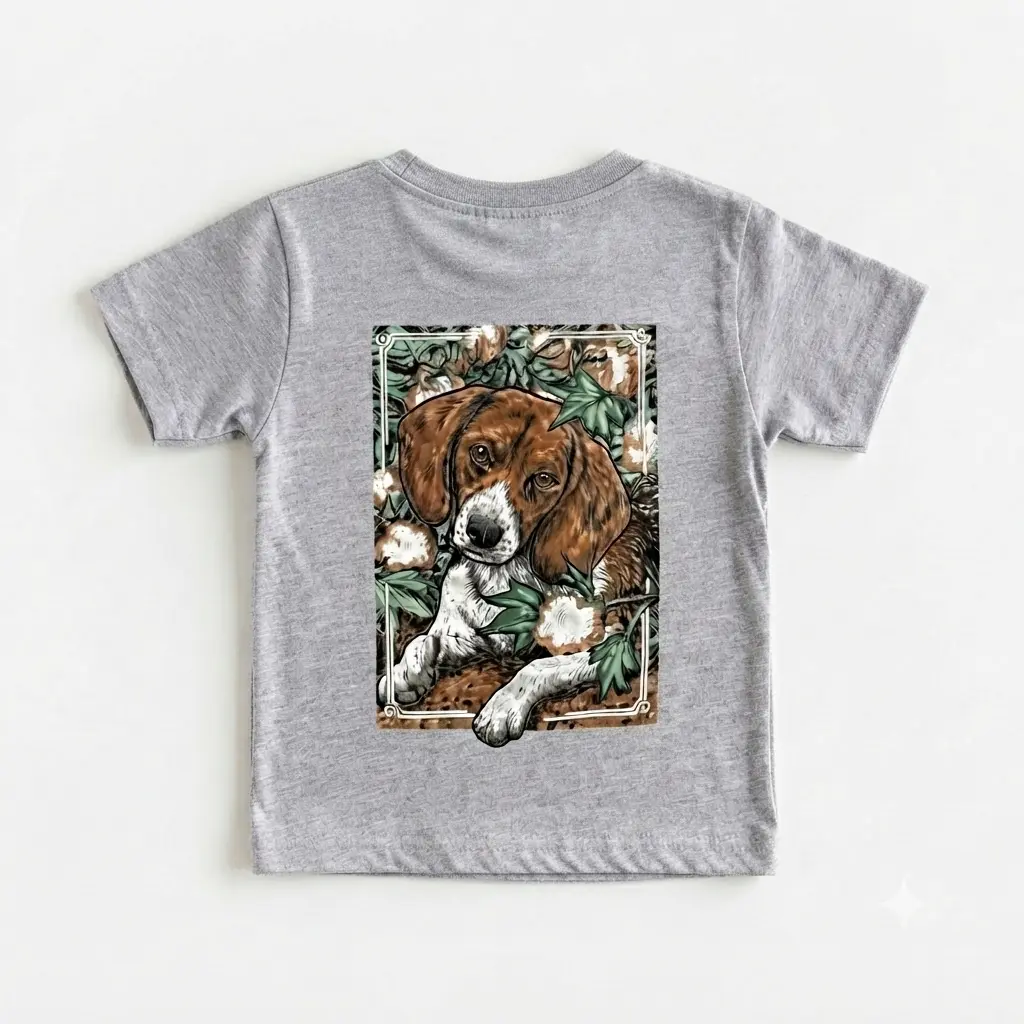 Beagle Dog Youth And Adult Graphic Back T-shirt, Funny Puppy Infant Tee, Cute Pet Lover Youth Shirt, Adorable Beagle Lover Gift