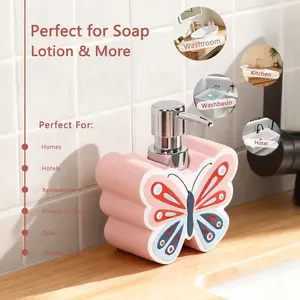 Butterfly Shaped Easter Soap Dispenser, Home Decor Dual Purpose, Cute and Functional Bathroom Accessory, Perfect for Spring Season