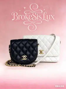 Pre-owned CHANEL Two Piece Bag Set Featuring Iconic Diamond Quilted Pattern & CC Turnlock