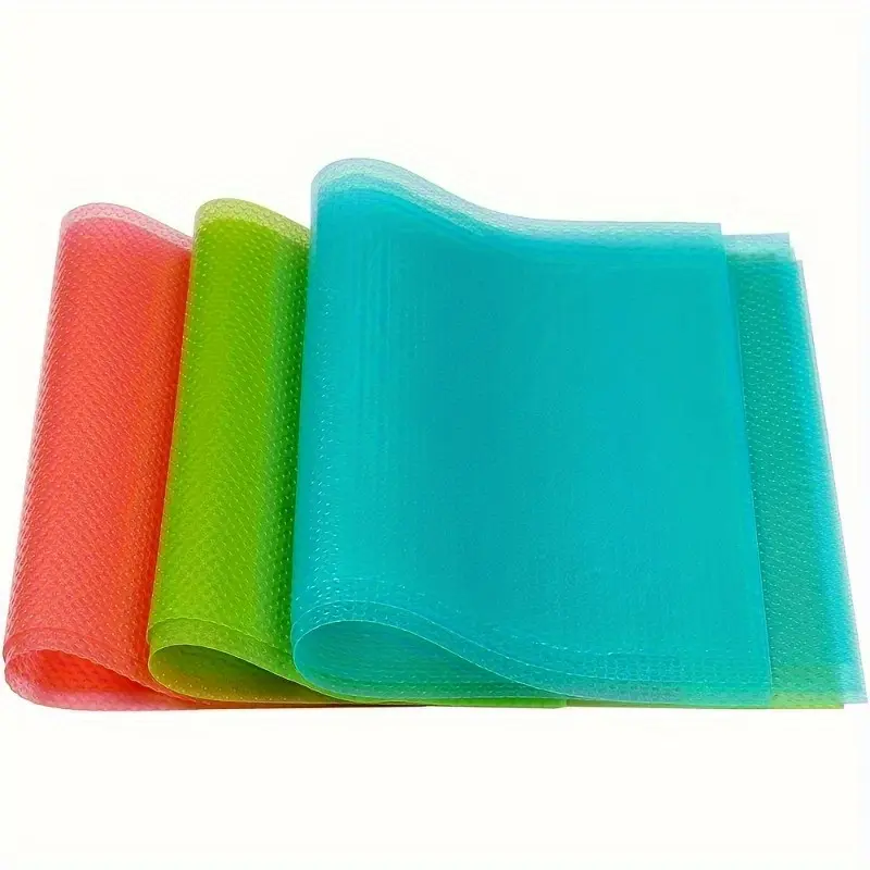 4pcs Refrigerator Liners Mats Washable, Refrigerator Liners For Shelves, Waterproof And Oilproof, Fridge Liner Pads For Top Freezer Glass Shelf Wire Shelving Cupboard Cabinet Drawers