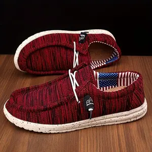 Men’s Comfortable Casual Loafers – Versatile slip-on walking shoes with bow detail, available in denim and corduroy designs, made from breathable fabric, suitable for all seasons and ideal for everyday and outdoor activities