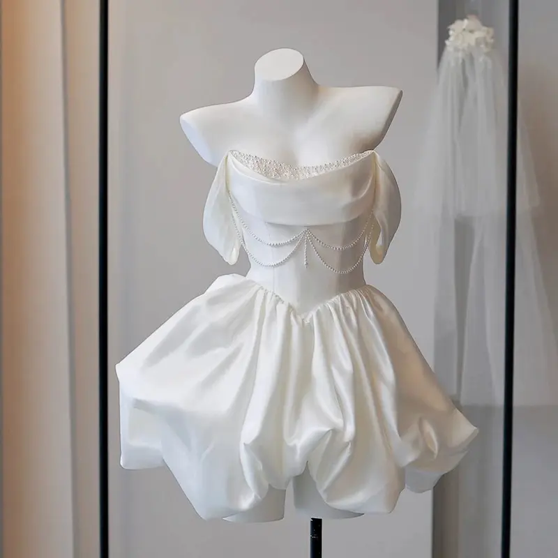sachin and babi light blue dress Short Engagement Dresses: Top 5 Styles You'll Love main image 0