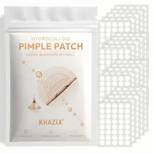 Transparent Round Acne Patches, Silicone Hydrocolloid Face Blemish Covers, Breathable Ultra-Thin Invisible Scar Concealer, 40-800pcs