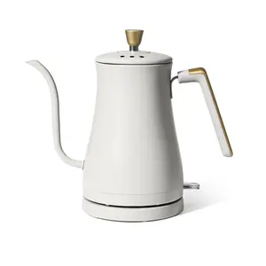 Beautiful 1-Liter Electric Gooseneck Kettle 1200 W, Lavender Steel Thermo Pot