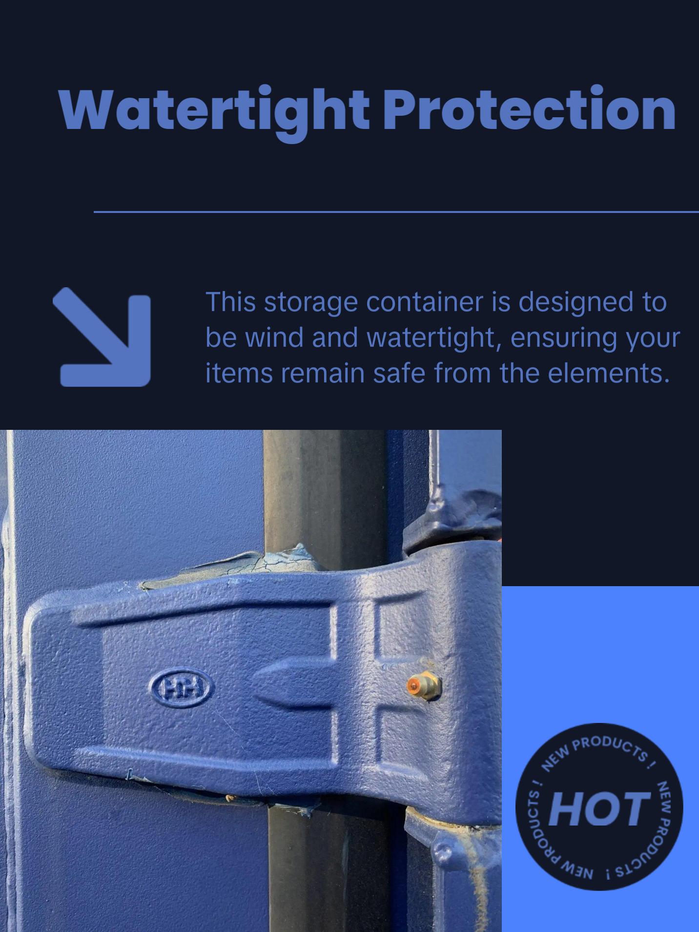 10ft Storage Container with Lock Box