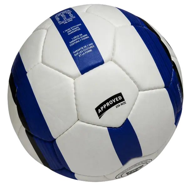 Total 90 Aerow HI-VIS Premier League Blue Match Ball Soccer Ball - Professional Training & Match Football, Durable Machine-Stitched Ball for Indoor & Outdoor Play