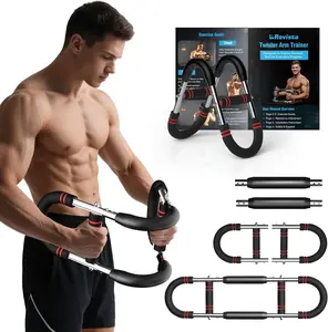 Twister Arm Trainer – 20–70lb Adjustable Resistance Chest Workout Equipment – Portable Chest Clip Trainer and chest exercise  , Arm Exerciser for Visible Gains and Sculpted Muscle