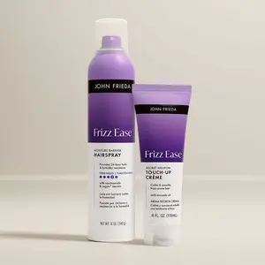 John Frieda Slick Back Bundle, Secret Weapon Touch-Up Creme & Moisture Barrier Firm Hold Hairspray
