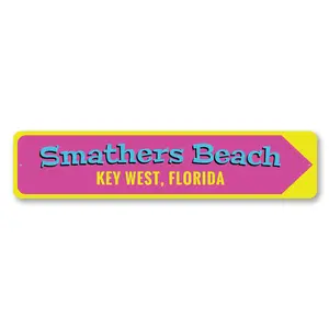 Smathers Beach Key West Sign