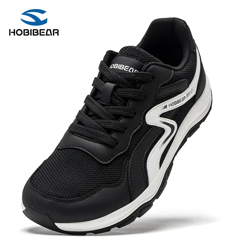 HOBIBEAR Wide Toe Sneakers for Men and Women, Lightweight Comfortable Walking Shoes, Casual Flexible Sports Shoes
