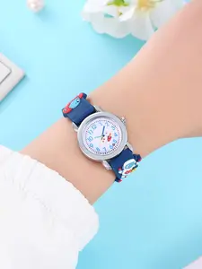 Cute Astronaut Design Quartz Watch, Fashionable Round Dial Analog Watch for Boys & Girls, Trendy All-match & Exquisite Watch for Birthday Gift, Stylish Watch