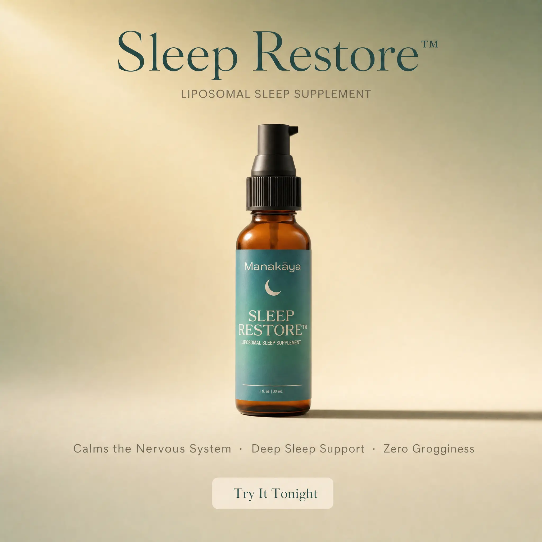 Manakāya Sleep Restore™ Liposomal Sleep Support Supplement