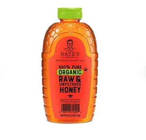 100% Organic Pure Raw and Unfiltered Honey, 40 oz.