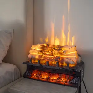 EchoGlow Ember 20" Log Set_R.W.FLAME Electric Fireplace Log Set Heater with Remote Control, 750W/1500W Heating System