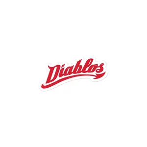 Diablos Rojos del Mexico Bubble free stickers, 3″×3″, White