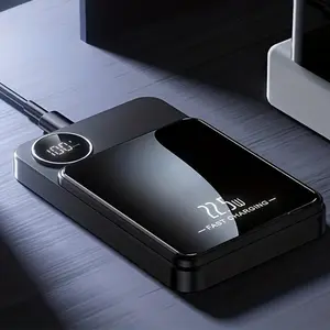 22.5W Magnetic Fast Charging Power Bank, 10000mAh Portable Wireless Charger with Smart Digital Display, Perfect for Music Festival & Phone Accessories