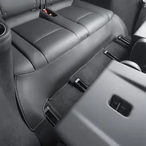 Tesla Model Y Seat Protector Pad, PU Material, Third Row Underseat Cushion, Anti-Scratch, Easy Installation, Left and Right Drive Compatible, Car Seat Protectors