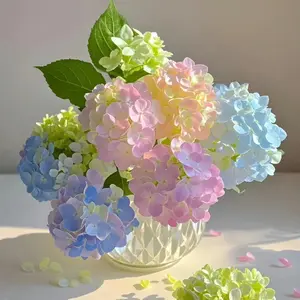 300PCS Hydrangea Garden Seeds – Blooming Clusters in Pink, Blue, and Lavender, Ideal for Decorative Use