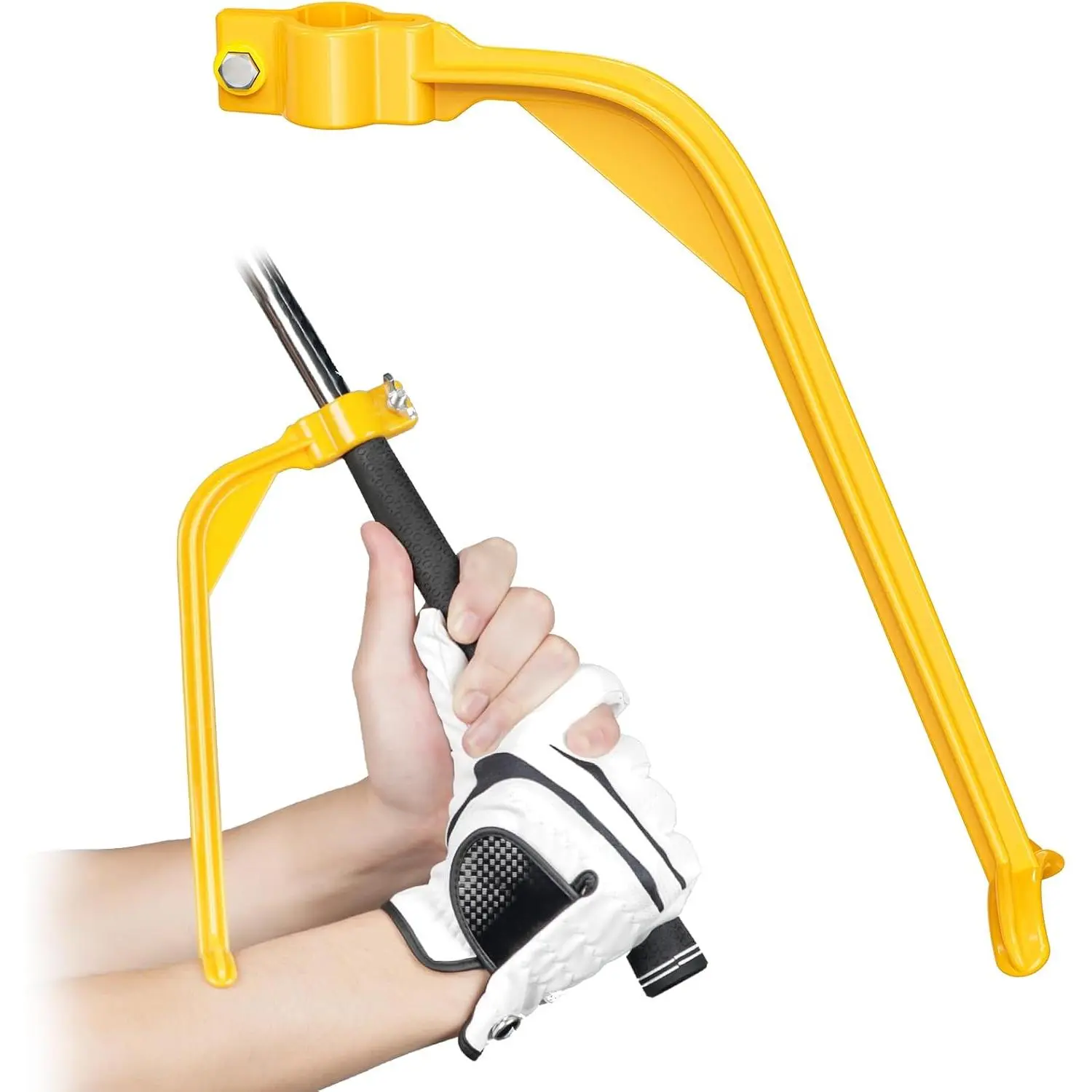 Golf Training Wrist Hinge Golf Swing Training Aid Swing Correcting Trainer Tool for Golfers Beginners Arm Elbow Posture Teaching Accessory for Golf Club Practice